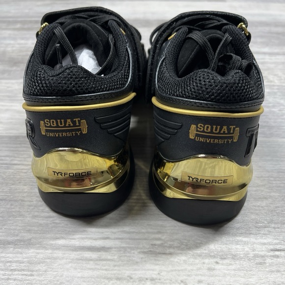 TYR TYRFORCE Elite Carbon Shoes M 6 / W 7.5 Black Gold Weightlifting Worn Once - Picture 5 of 9
